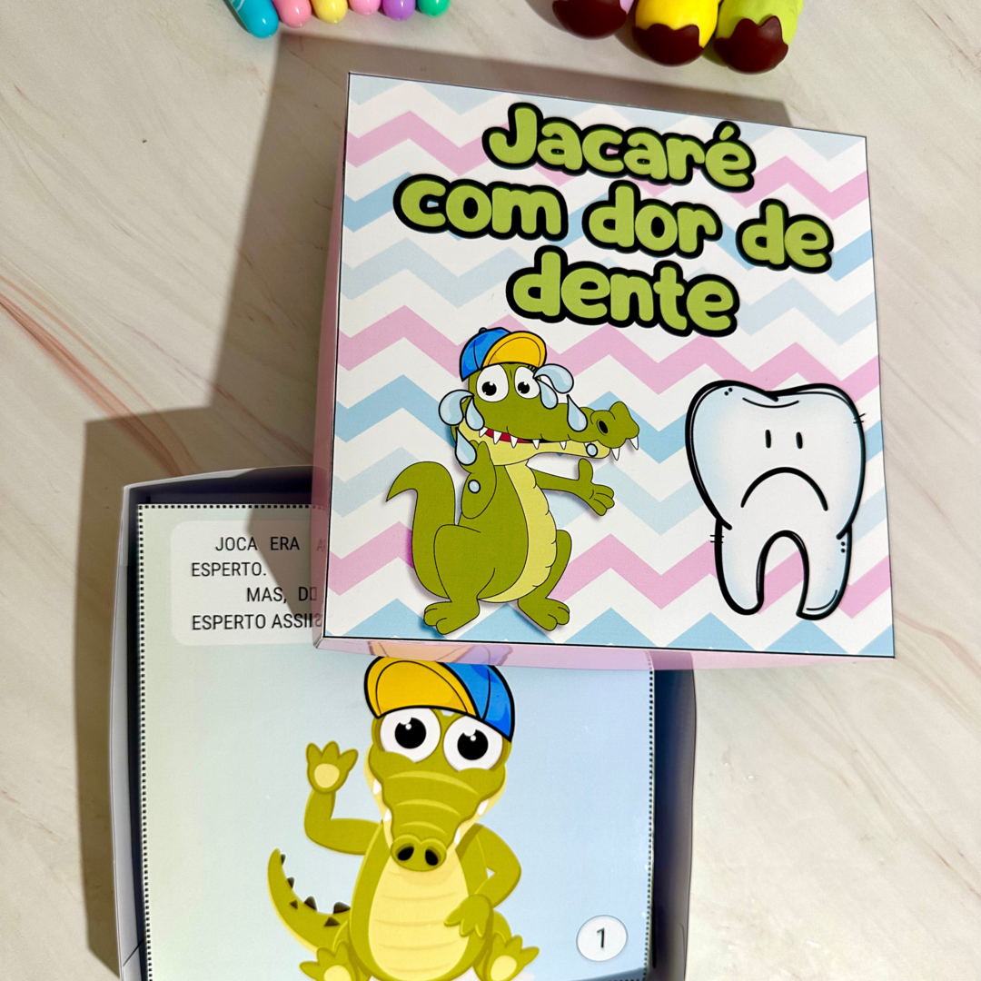 História Jacaré com Dor de Dente