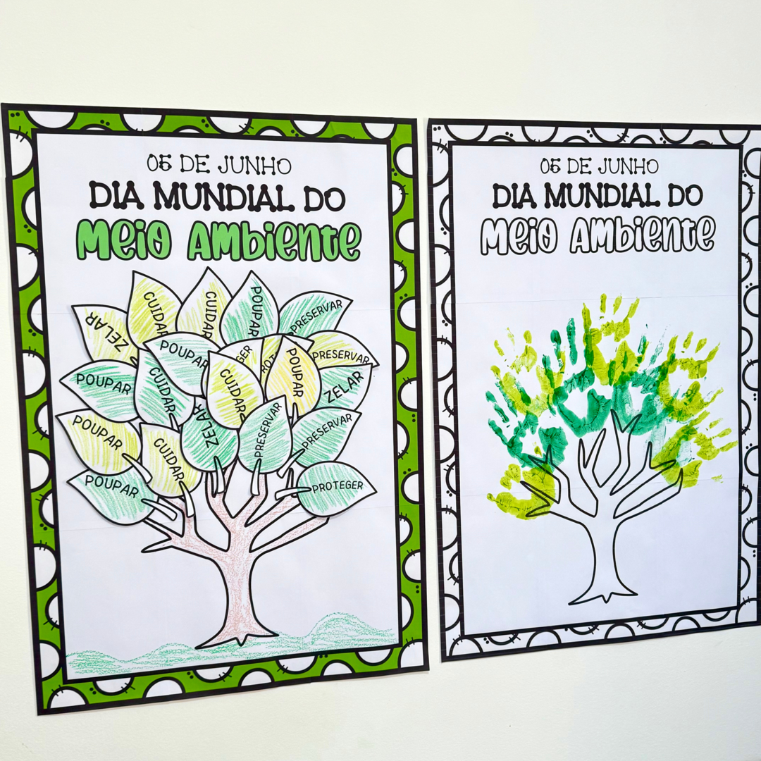 Cartaz Colaborativo Árvore (Dia Mundial do Meio Ambiente)