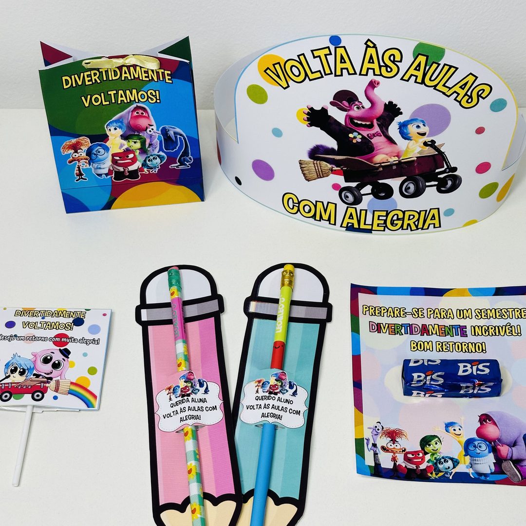 Lembrancinhas Volta ás Aulas Divertida Mente