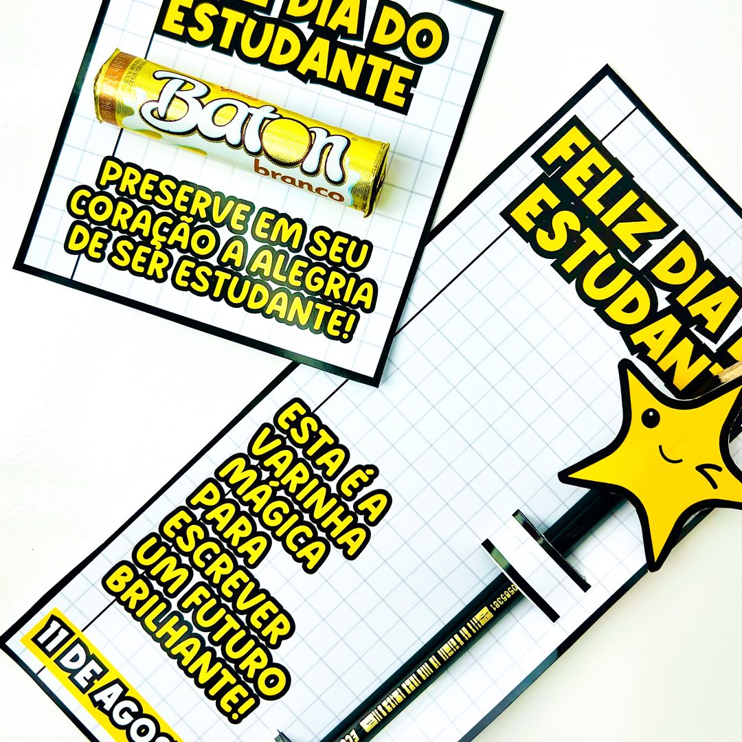 Lembrancinhas Dia do Estudante