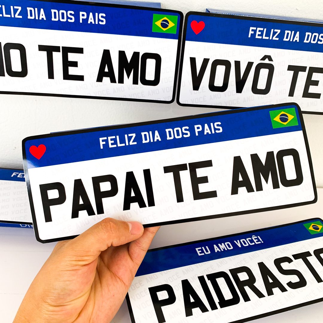 Caixa Placa Dia dos Pais