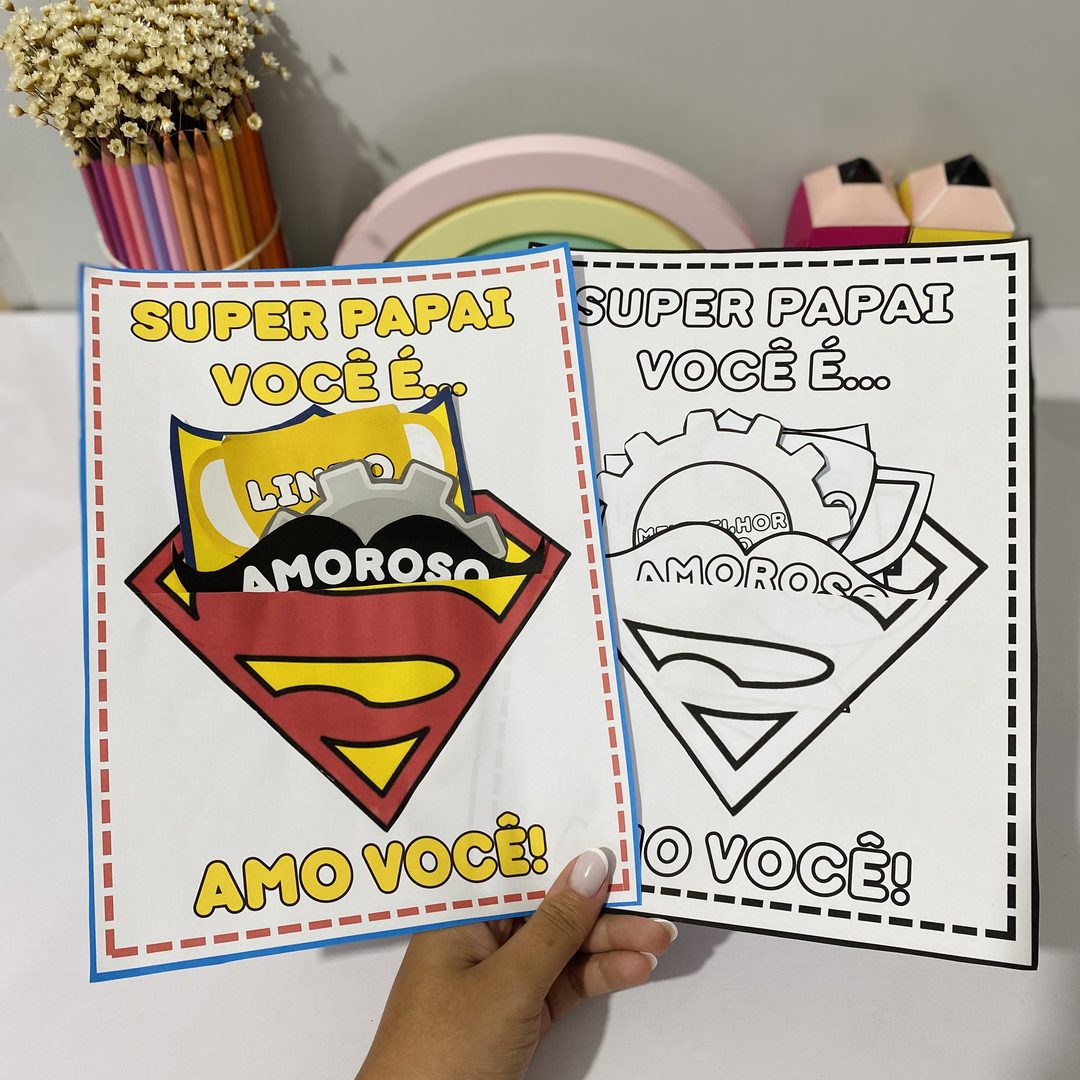 Cartões Interativos Super Pai
