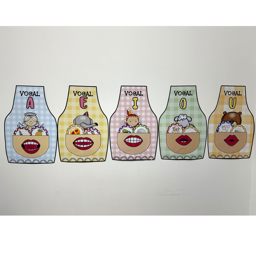 Combo Avental Vogais