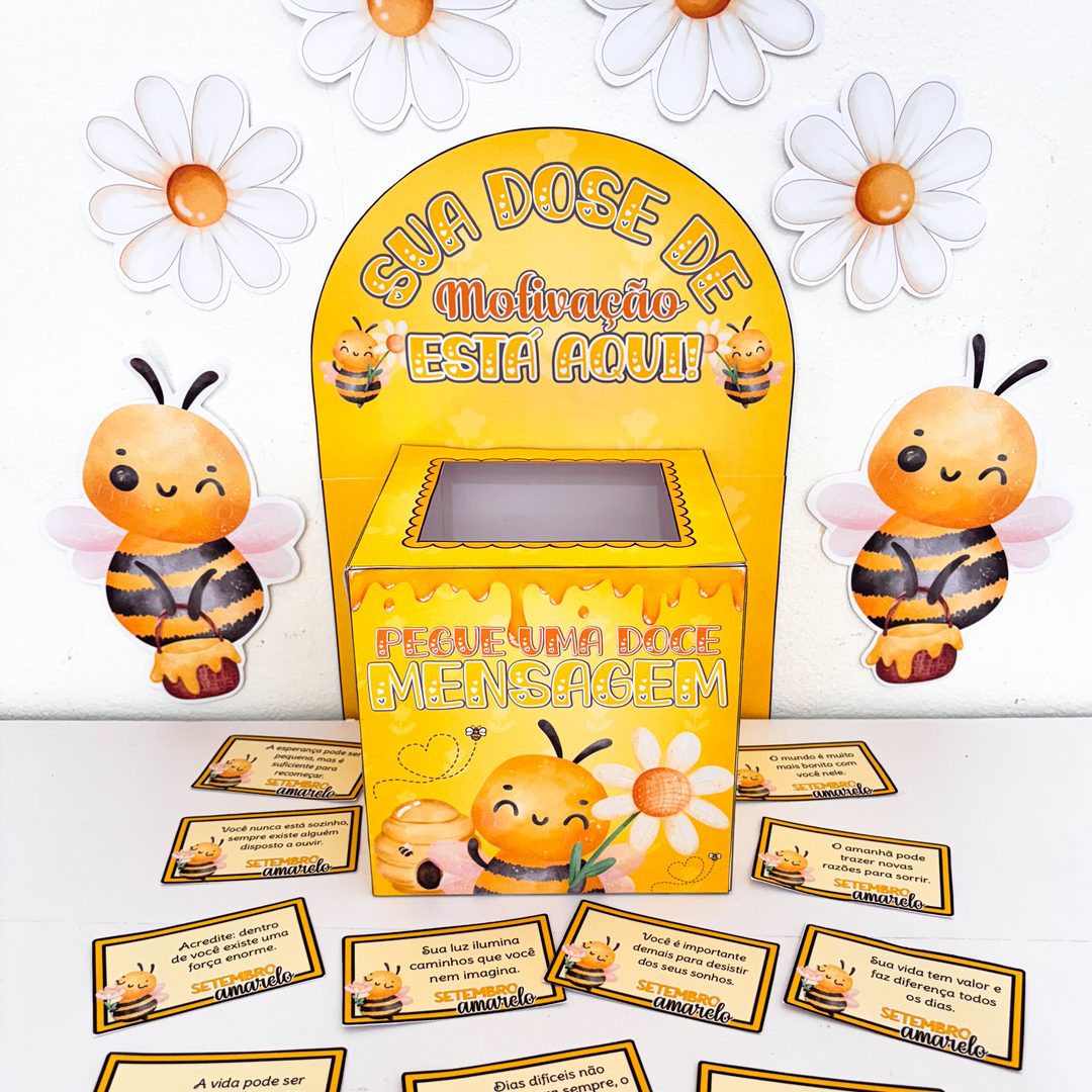 Caixa Motivacional - Setembro Amarelo