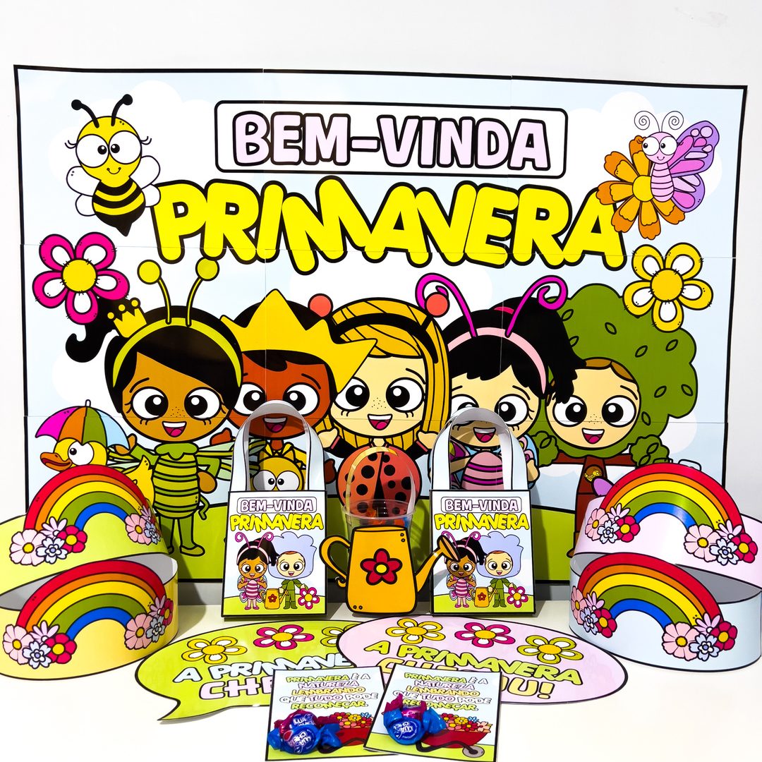 Kit Painel e Lembrancinhas Primavera