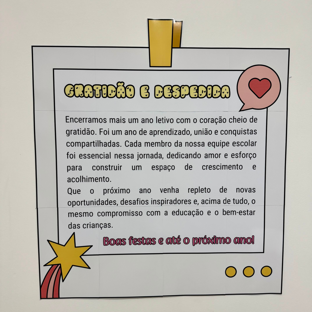 Cartaz Gratidão Equipe