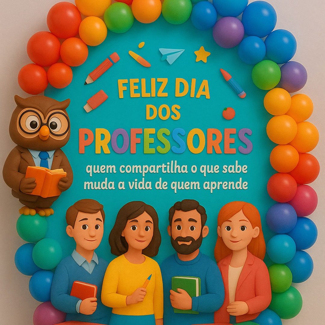 Painel Dia dos Professores - Coruja