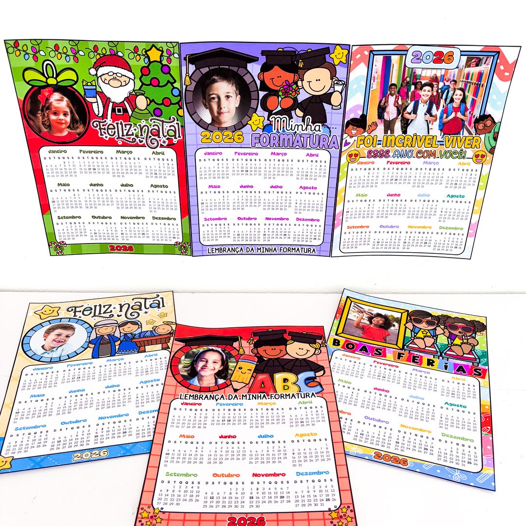 Calendários 2026 - Editável