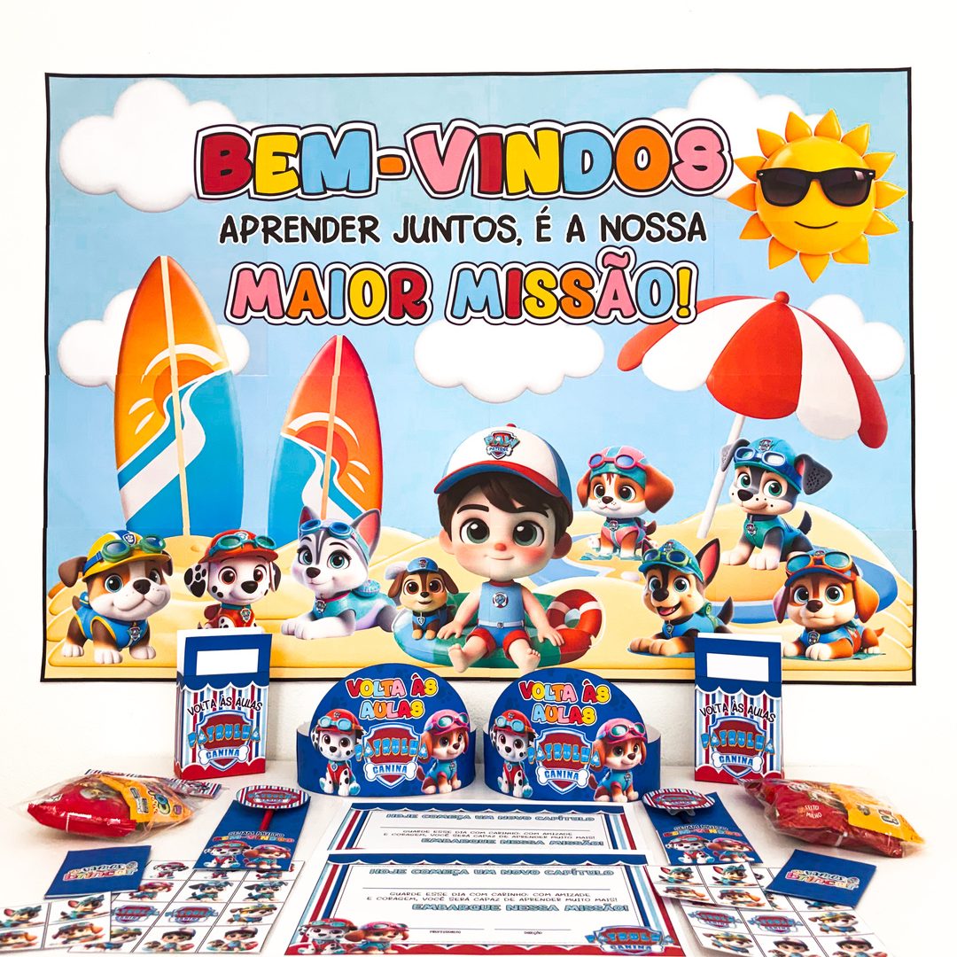 Kit Volta às Aulas Patrulha Canina