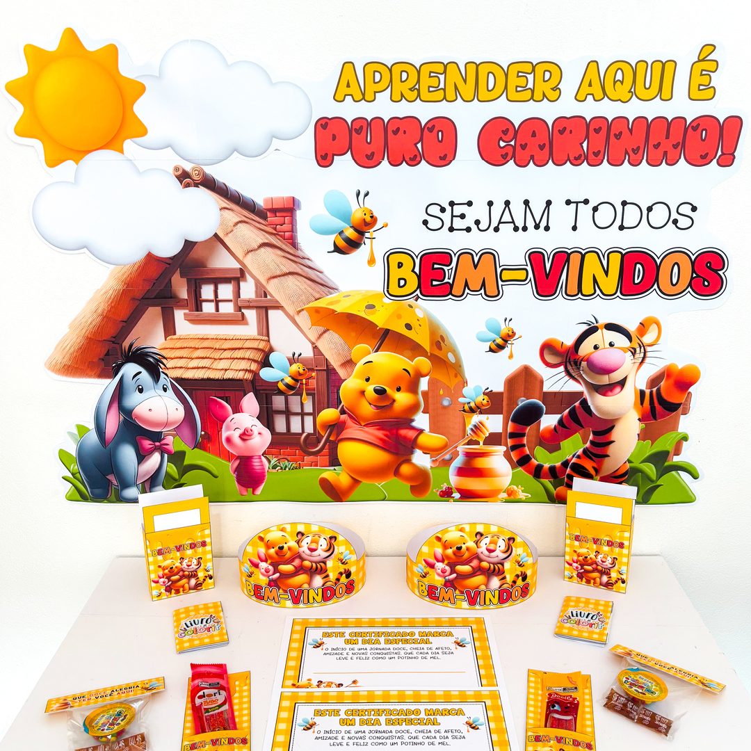 Kit Volta às Aulas Ursinho Pooh