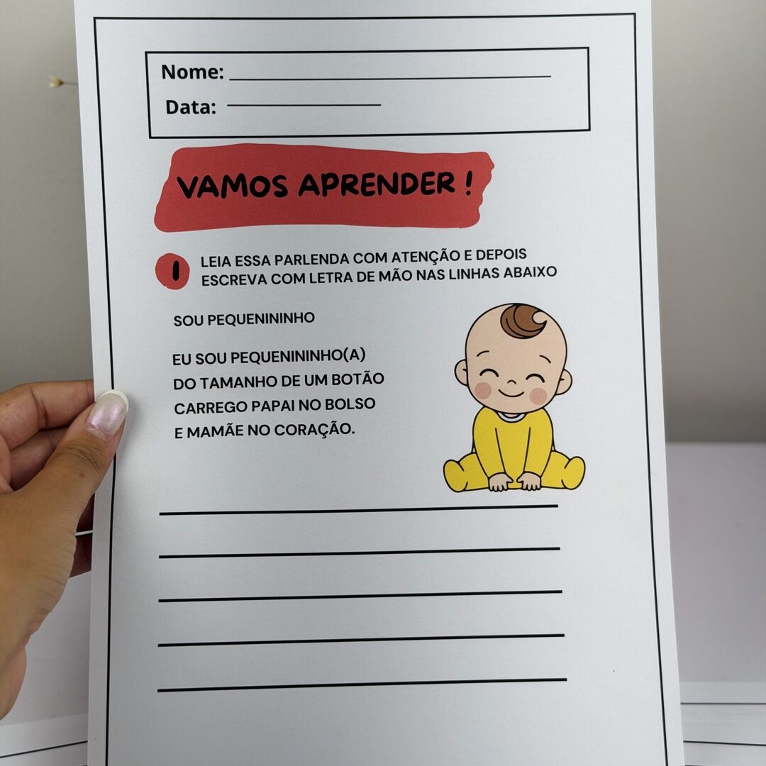 Parlendas + Atividades de Escritas