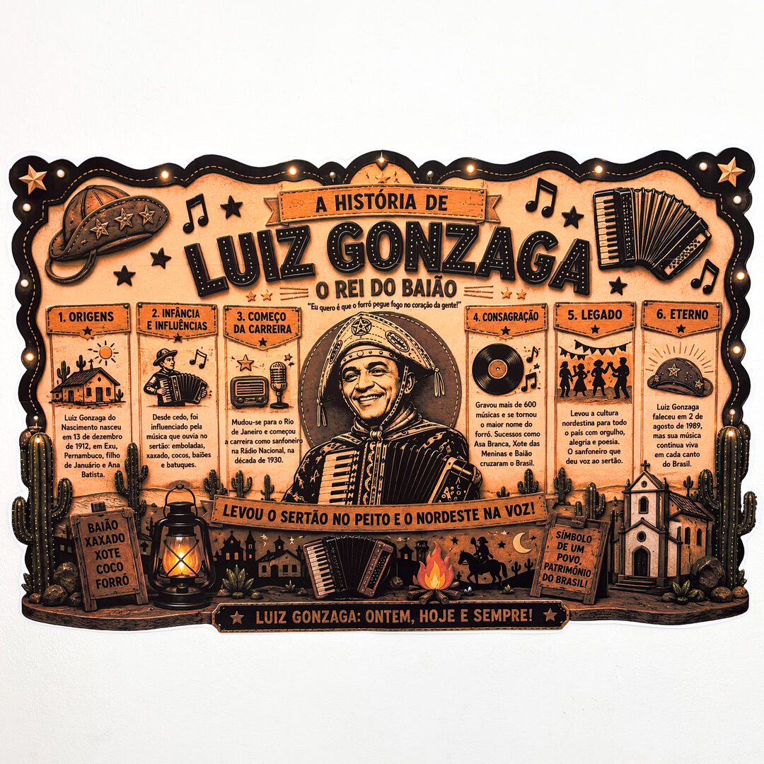 Painel a História de Luiz Gonzaga