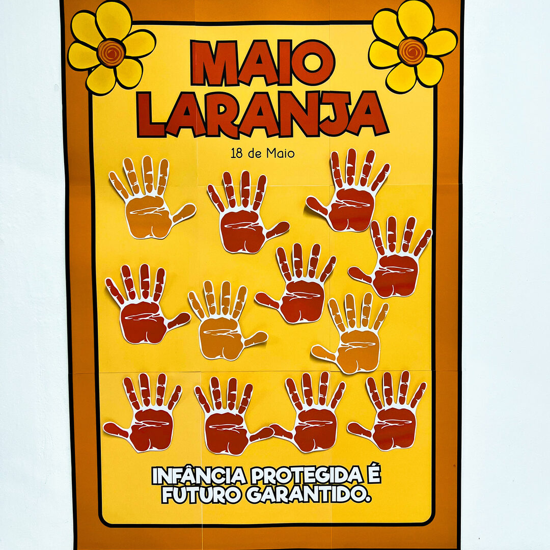 Cartaz Colaborativo Maio Laranja