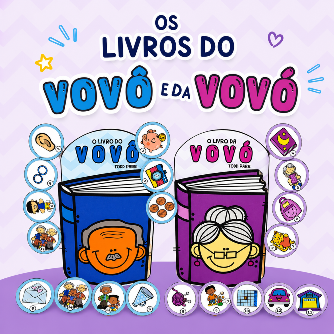 OS LIVROS DO VOVÔ E DA VOVÓ