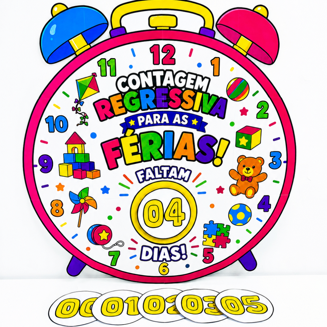 PAINEL CONTAGEM REGRESSIVA - FÉRIAS