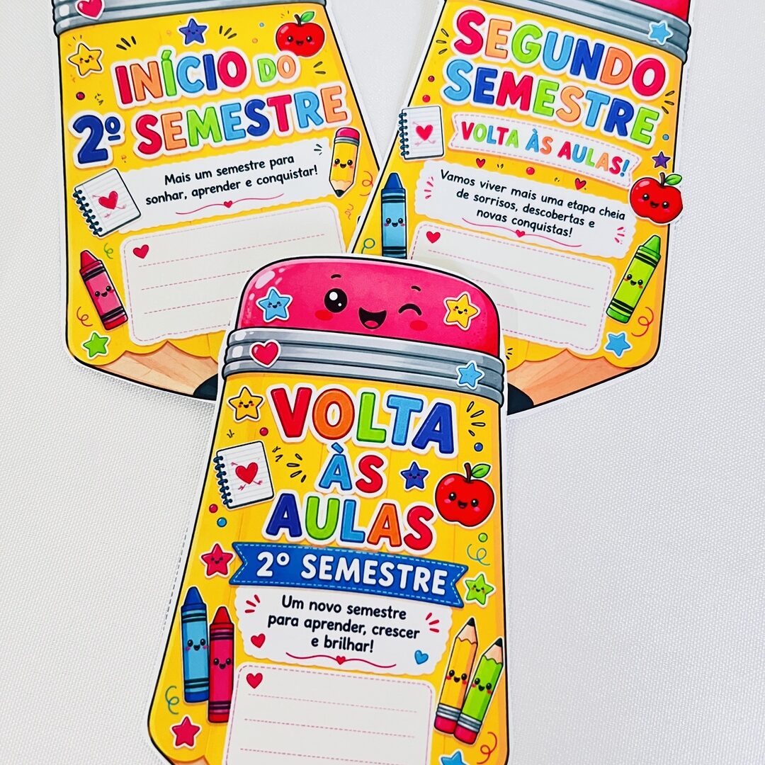 CARTÃO VOLTA ÀS AULAS - 2º SEMESTRE