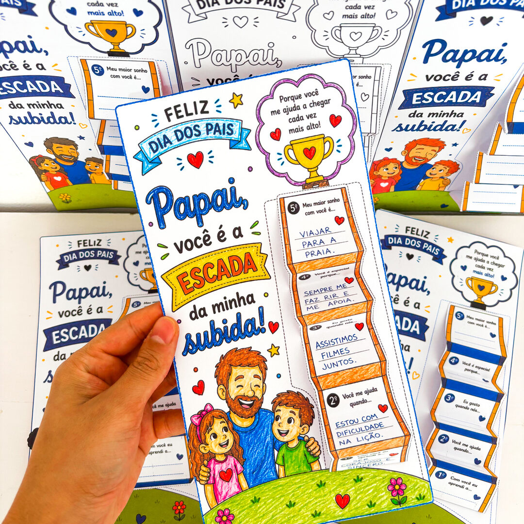 CARTÃO A ESCADA DO PAPAI