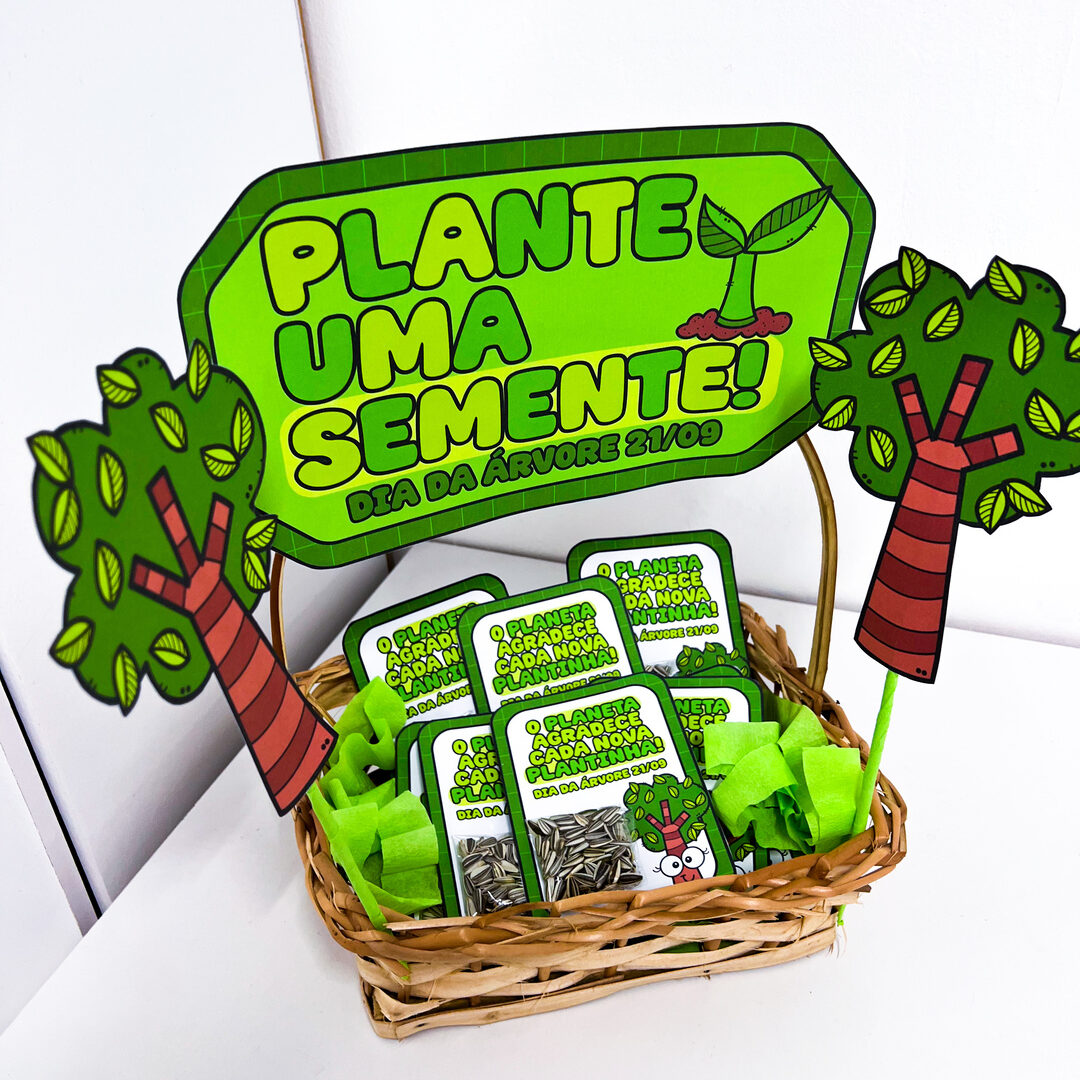 CESTA LEMBRANCINHAS DIA DA ÁRVORE