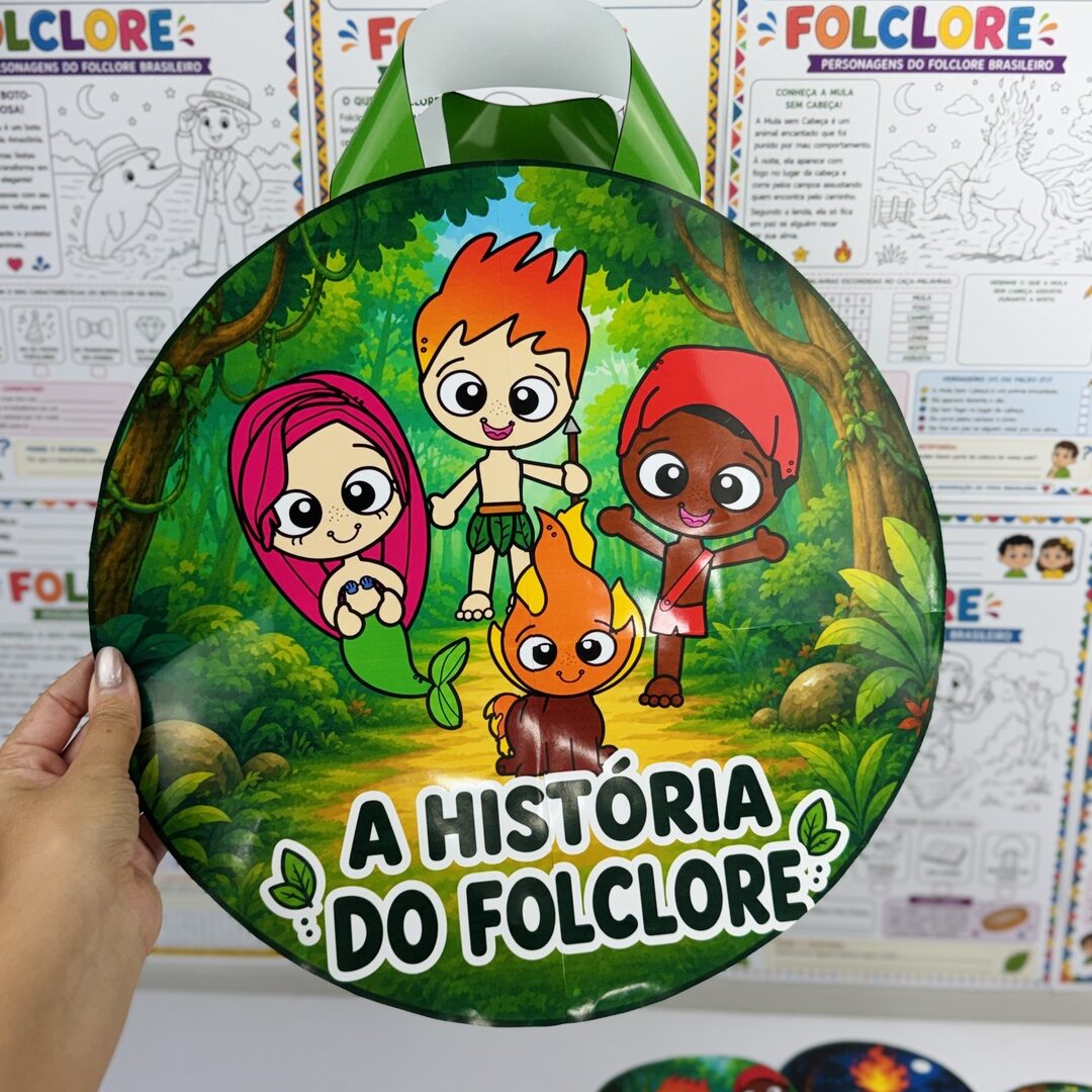 SACOLA DE HISTÓRIA E ATIVIDADES FOLCLORE BRASILEIRO