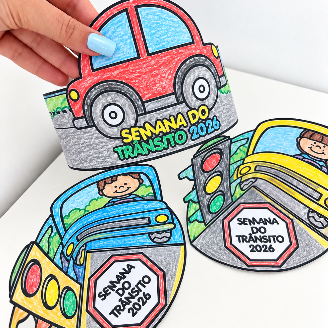 ATIVIDADES INTERATIVAS PARA COLORIR SEMANA DO TRÂNSITO