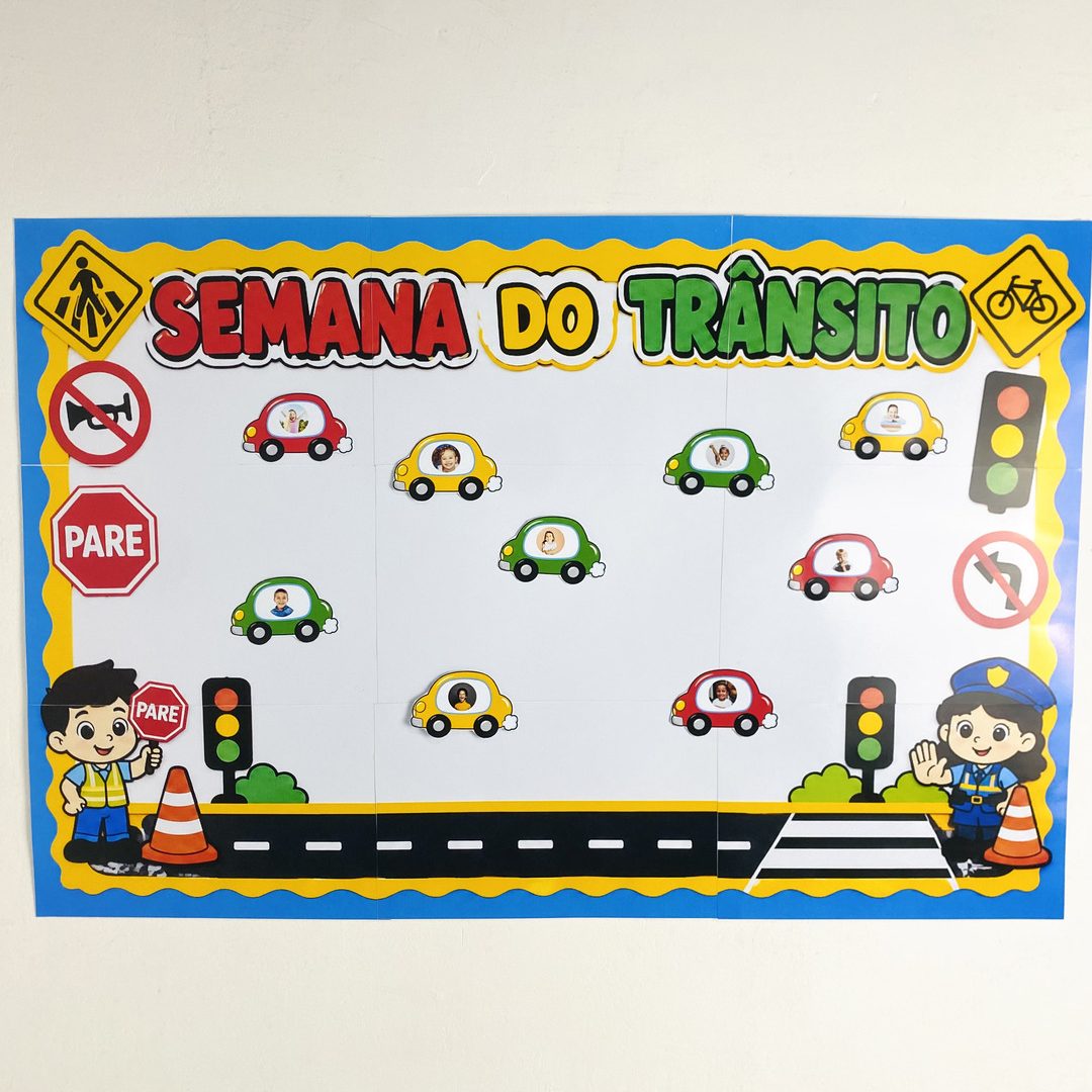 PAINEL SEMANA DO TRÂNSITO - EDITÁVEL COM FOTO