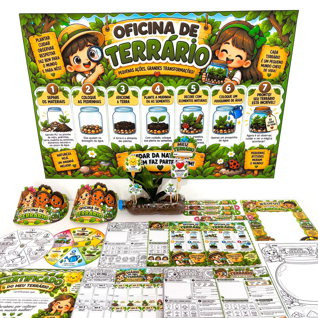 KIT OFICINA MEU TERRÁRIO